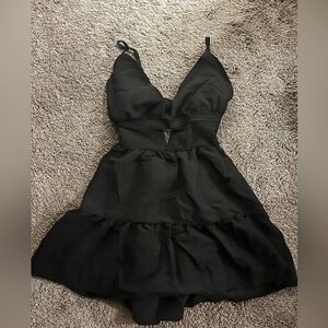 Black beach dress